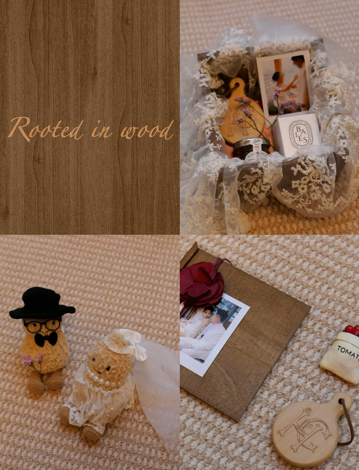 Rooted in Woods — a Bloomtale wooden keepsake gift set