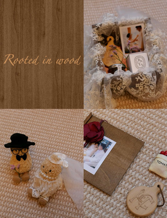 A Curated Keepsake Favor Wooden Box, Made to Remember